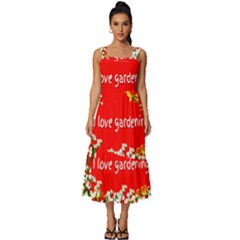 Garden Lover Square Neckline Tiered Midi Dress by TShirt44