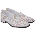 Seamless Pattern With Cute Rabbit Character Women s Classic Loafer Heels View3