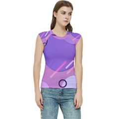 Hand Drawn Abstract Organic Shapes Background Women s Raglan Cap Sleeve T-shirt by Apen