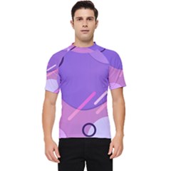 Hand Drawn Abstract Organic Shapes Background Men s Short Sleeve Rash Guard by Apen