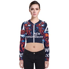 Make Devil Discovery  Long Sleeve Zip Up Bomber Jacket by Saikumar