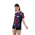 Make devil discovery  Asymmetrical Short Sleeve Sports T-Shirt View2