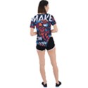 Make devil discovery  Asymmetrical Short Sleeve Sports T-Shirt View4