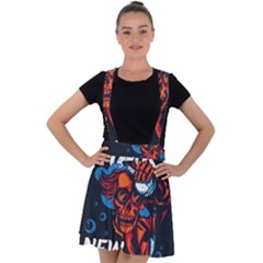 Dont Fear Velvet Suspender Skater Skirt by Saikumar