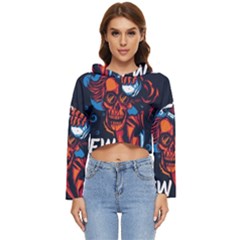 Dont Fear Women s Lightweight Cropped Hoodie by Saikumar