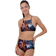 Be Dare For Everything Halter Tankini Set by Saikumar