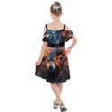 Be fearless Kids  Cut Out Shoulders Chiffon Dress View2