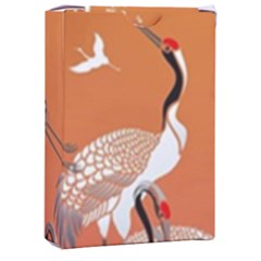 Japanese Crane Painting Of Birds Playing Cards Single Design (rectangle) With Custom Box by Cendanart