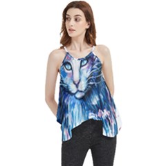 Cat Flowy Camisole Tank Top by saad11