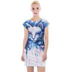 Cat Cap Sleeve Bodycon Dress by saad11