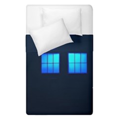 Blue Tardis Doctor Who Police Call Box Duvet Cover Double Side (single Size) by Cendanart