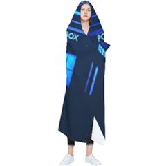 Blue Tardis Doctor Who Police Call Box Wearable Blanket by Cendanart