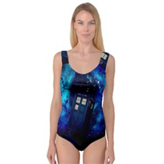 Tardis Doctor Who Space Galaxy Princess Tank Leotard  by Cendanart