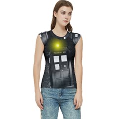 Doctor Who Space Tardis Women s Raglan Cap Sleeve T-shirt by Cendanart