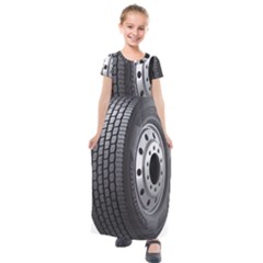 Tire Kids  Short Sleeve Maxi Dress by Ket1n9