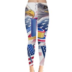 United States Of America Usa  Images Independence Day Everyday Leggings  by Ket1n9