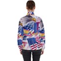 United States Of America Usa  Images Independence Day Women s High Neck Windbreaker View2