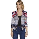 United States Of America Images Independence Day Women s Casual 3/4 Sleeve Spring Jacket View1