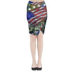 Usa United States Of America Images Independence Day Midi Wrap Pencil Skirt by Ket1n9