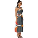 Owl Logo Tie-Strap Tiered Midi Chiffon Dress View3