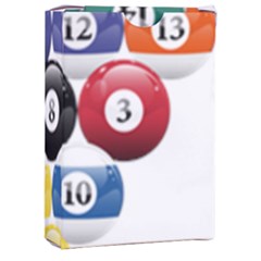 Racked Billiard Pool Balls Playing Cards Single Design (rectangle) With Custom Box by Ket1n9