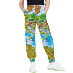 World Map Kids  Joggers by Ket1n9