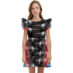 Car Engine Kids  Winged Sleeve Dress by Ket1n9