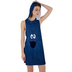 Funny Face Racer Back Hoodie Dress by Ket1n9