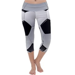 Soccer Ball Capri Yoga Leggings by Ket1n9