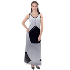 Soccer Ball Sleeveless Velour Maxi Dress by Ket1n9