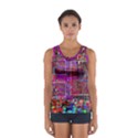 Technology Circuit Board Layout Pattern Sport Tank Top  View1