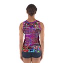 Technology Circuit Board Layout Pattern Sport Tank Top  View2