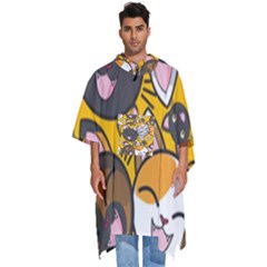 Cats Cute Kitty Kitties Kitten Men s Hooded Rain Ponchos by Ket1n9