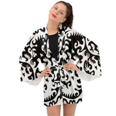 Ying Yang Tattoo Long Sleeve Kimono by Ket1n9