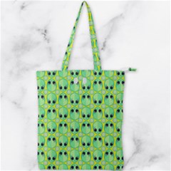 Alien Pattern- Double Zip Up Tote Bag by Ket1n9