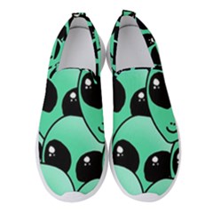 Art Alien Pattern Women s Slip On Sneakers by Ket1n9