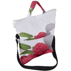 Fruit Healthy Vitamin Vegan Fold Over Handle Tote Bag by Ket1n9