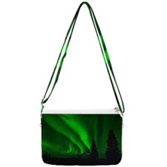 Aurora Borealis Northern Lights Double Gusset Crossbody Bag by Ket1n9