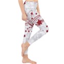 Christmas Star Snowflake Lightweight Velour Classic Yoga Leggings View4