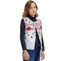 Christmas Star Snowflake Kid s Button Up Puffer Vest	 View2