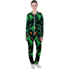 Christmas Funny Pattern Dinosaurs Casual Jacket And Pants Set by Ket1n9