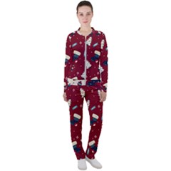 Flat Design Christmas Pattern Collection Art Casual Jacket And Pants Set by Ket1n9