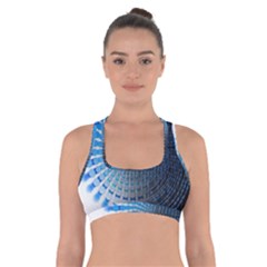 Data Computer Internet Online Cross Back Sports Bra by Ket1n9