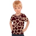 Animal Print Girraf Patterns Kids  Sports T-Shirt View1