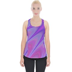 Purple Star Sun Sunshine Fractal Piece Up Tank Top by Ket1n9