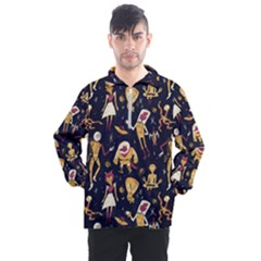 Alien Surface Pattern Men s Half Zip Pullover by Ket1n9