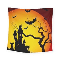 Halloween Night Terrors Square Tapestry (small) by Ket1n9