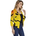 Halloween Night Terrors Women s Casual 3/4 Sleeve Spring Jacket View3