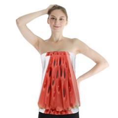 Seamless Background With Watermelon Slices Strapless Top by Ket1n9