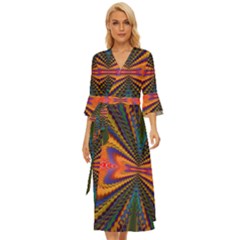 Casanova Abstract Art-colors Cool Druffix Flower Freaky Trippy Midsummer Wrap Dress by Ket1n9